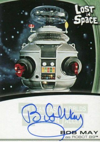 Fantasy Worlds Of Irwin Allen Lost In Space Bob May Autograph Card A5