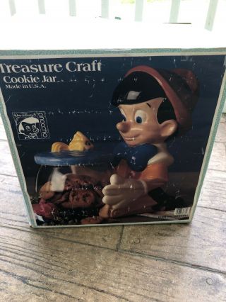 Walt Disney - Pinocchio With Fish Bowl Cookie Jar - Treasure Craft Usa