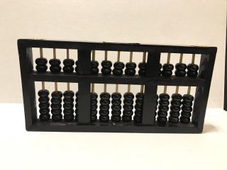 Lotus Flower Brand Chinese Republic Abacus with 91 Black Beads 3