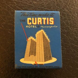 The Curtis Hotel Minneapolis Book Of Vtg Matches