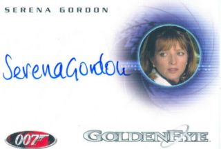 James Bond In Motion Autograph A112 Serena Gordon