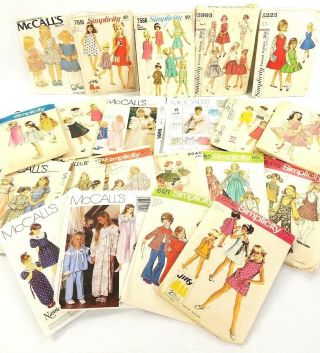21 Vintage Simplicity Mccalls Butterick Patterns 50s 60s 70s 80 