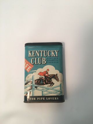 Vintage - Kentucky Club Tobacco Tin - Advertised In Life