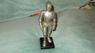 Vintage Steel Statue Of Knight In Armour Lighter