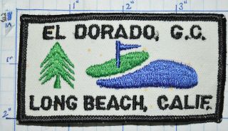 El Dorado Club Golf,  Long Beach California Vintage Patch