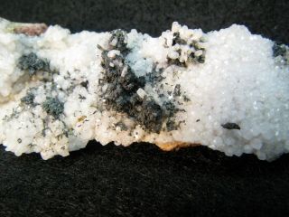 Copper on Calcite Crystals Bisbee Warren District Cochise County Arizona 2
