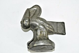 Vintage Pewter E & Co.  & S&C Chocolate Ice Cream Mold Stork Baby early 1900s 5