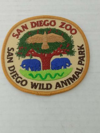 Nip San Diego Zoo Wild Animal Park California Souvenir Embroidered Patch Badge