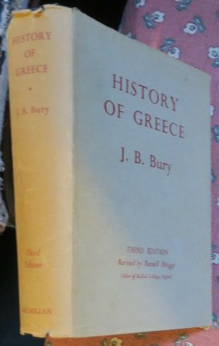 A History Of Greece To The Death Of Alexander Book By Bury,  Color Maps,  Wars,  Peace