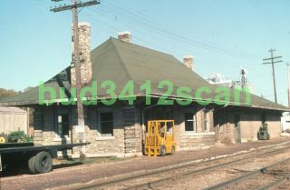 Milw Milwaukee Road Depot At West Salem Wi 1976 Duplicate Slide