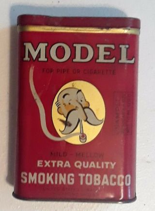 Vintage Model Brand Smoking Tobacco Pocket Tin - Sample