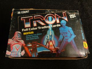Full Box (36 Packs) 1981 Donruss Tron Movie Trading Cards