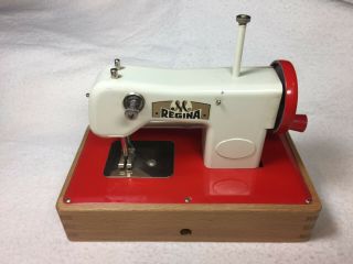 Vintage German Regina Toy Sewing Machine Hand Crank