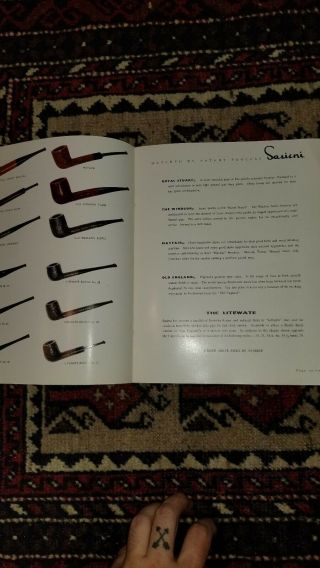●Three Vintage Sasieni Pipes Catalogs.  Made in England 7