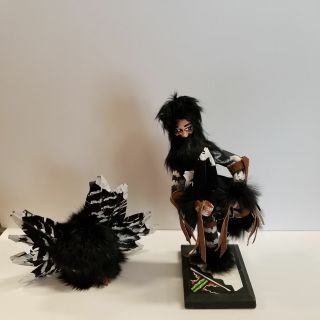 Kachina Doll " Raven " By Cindy Kachada
