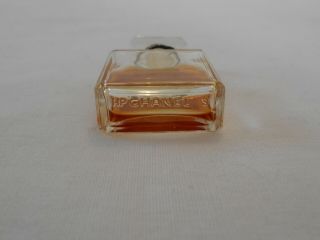Vintage Miniature Fragrance Chanel No 5 Paris Parfum Bottle Stopper String & Box 3