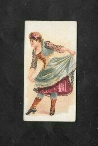 W.  Duke 1894 Scarce (songs & Dancers) Type Card  Dancer - Popular Songs