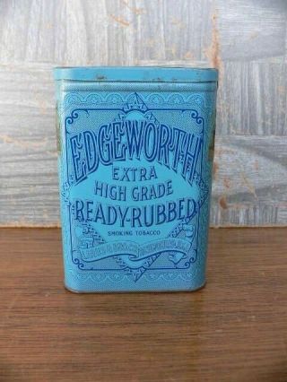 Vintage Edgeworth Extra Ready Rubbed Tobacco Pocket Tin