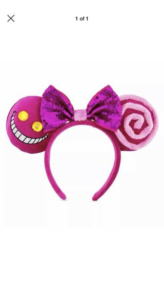Disney Parks Cheshire Cat Alice In Wonderland Minnie Mouse Ears Headband