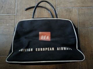 Bea British European Airways Flight Bag 1960s Bea Vintage