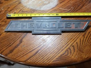 Very Rare And Large Chevrolet Bowtie Emblem,  Delivery Van,  Antique,  Rat Rod,  Oem