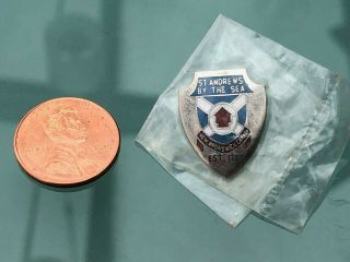 Rare St Andrews By The Sea Pin Pinback Collectible