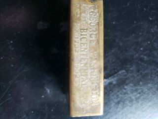 George Washington Bicentennial Match Tin 1732 - 1932 Very Rare 4