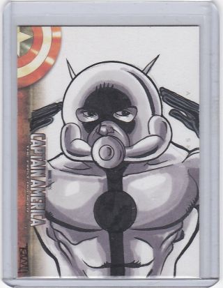 Upper Deck Captain America The First Avenger Sketch Ant - Man By Richard Molinelli