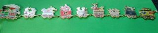 Disney Character Train Set Of Nine Pin/pins