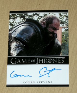 2013 Rittenhouse Game Of Thrones Season 2 Autograph Auto Conan Stevens As Gregor