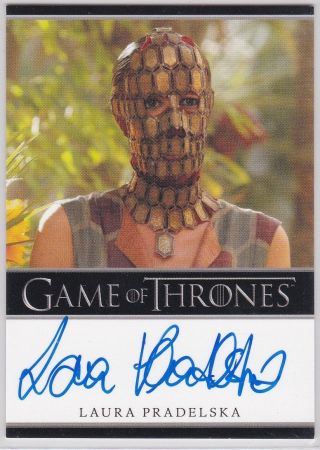 Game Of Thrones Season 2 Laura Pradelska As Quaithe Autograph Limited