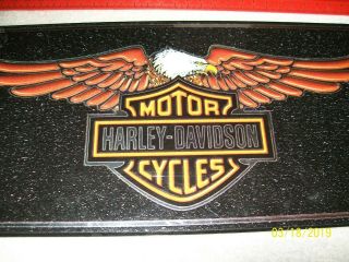 Harley Davidson Reflective Eagle License Plate,  Tag
