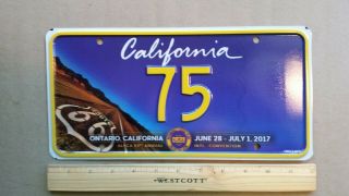 License Plate,  California,  Alpca Plate (cf.  Note) Ontario Ca Convention,  75