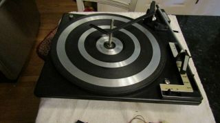 Vintage Bsr C123r - D - 1 Record Changer Turntable 3 Speed Parts Repair W Cartridge