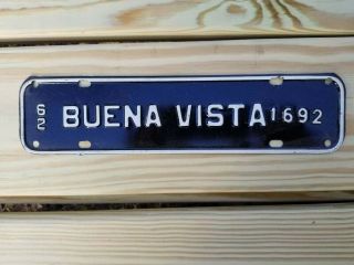 1962 Buena Vista Virginia License Topper City Strip