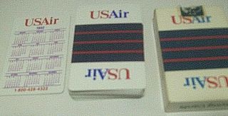 Vintage Usair Airlines Playing Cards