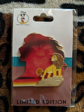 Disney Pin Employee Center Dec Lion King Simbas Reflection Le 250
