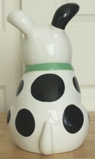 Target Spot the Dog Bullseye Ceramic White Black Puppy Cookie Jar Canister 5