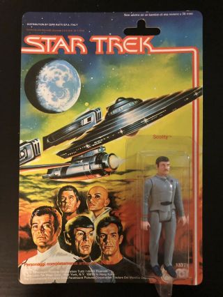 Mego 1979 Star Trek Motion Picture Commander Scott Scotty Action Figure Moc Rare