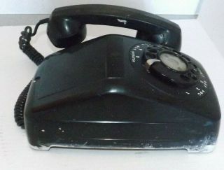 Vtg Automatic Electric Black Telephone AE Rotary Dial Wall Phone N902 W30 3