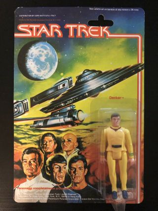 Mego 1979 Star Trek Motion Picture Commander Decker Action Figure Moc Rare