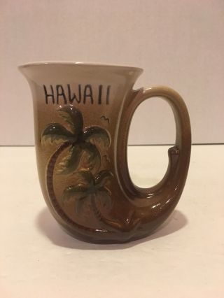 Hawaii Coffee Tea Mug - Hand Crafted By K&s Hawaiian Creations Palm Trees