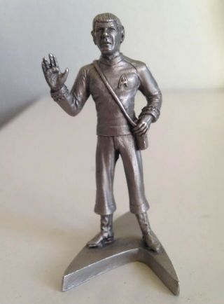 1993 Star Trek Commander Spock Rawcliffe Pewter S.  Garrity Figurine