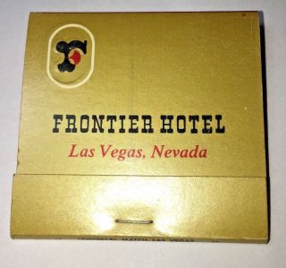 Vintage Matchbook Full Pack Las Vegas Nevada Frontier Hotel Matches