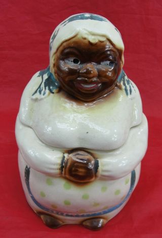 Vintage Nsco National Silver Co Aunt Jemima Mammy Black Americana Cookie Jar