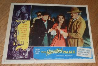 1963 Lobby Card The Haunted Palace Horror Vincent Price Roger Corman