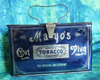 Vintage Mayo’s Cut Plug Tobacco Lunch Box Style Tin