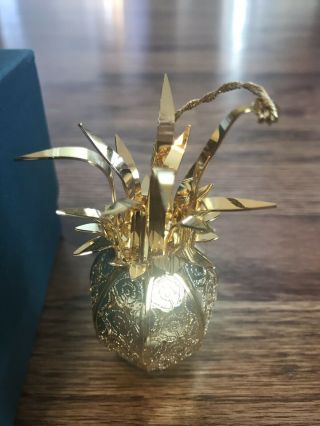 Baldwin Brass 3 - D Pineapple Christmas Ornament 2
