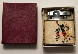 Vintage Football Player Cigarette Lighter Circa 1950 