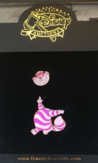 Disney Cheshire Cat Losing His Head Set Of 2 Pins Alice In Wonderland